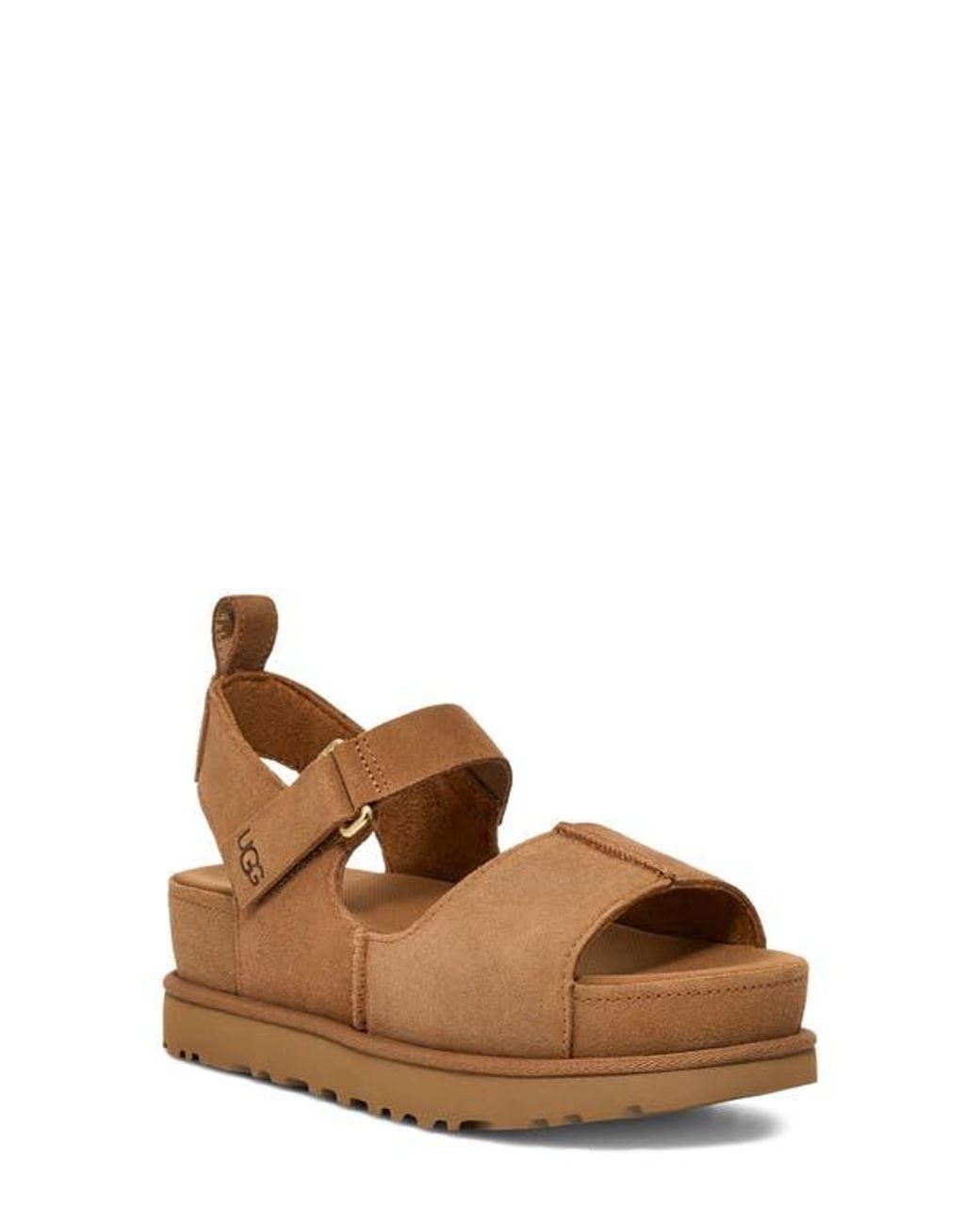 Ugg Brown Goldenstar Platform Sandal