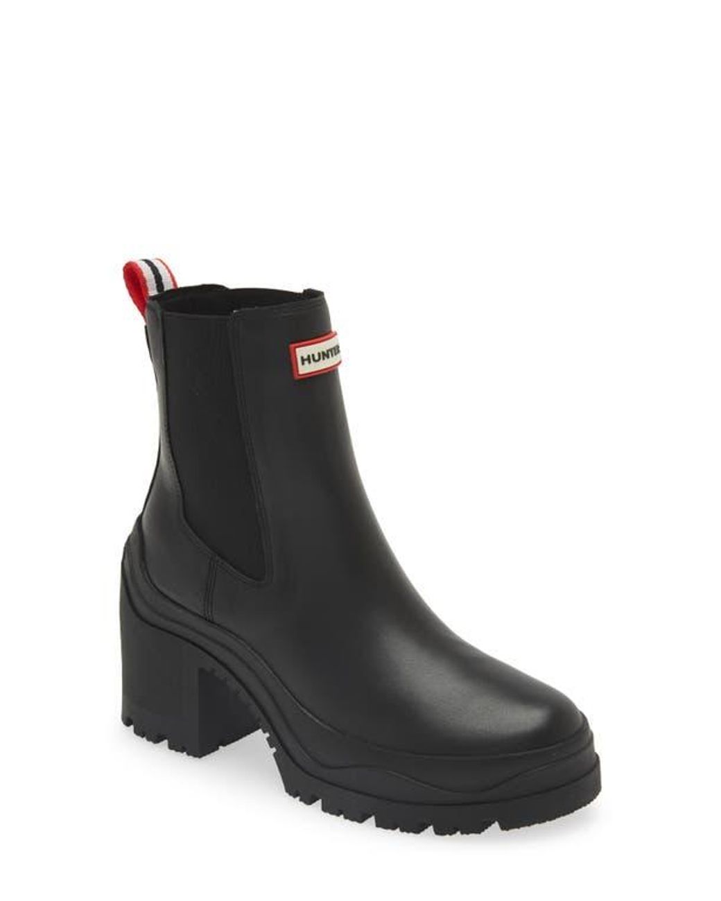 Hunter high heel chelsea boots discount
