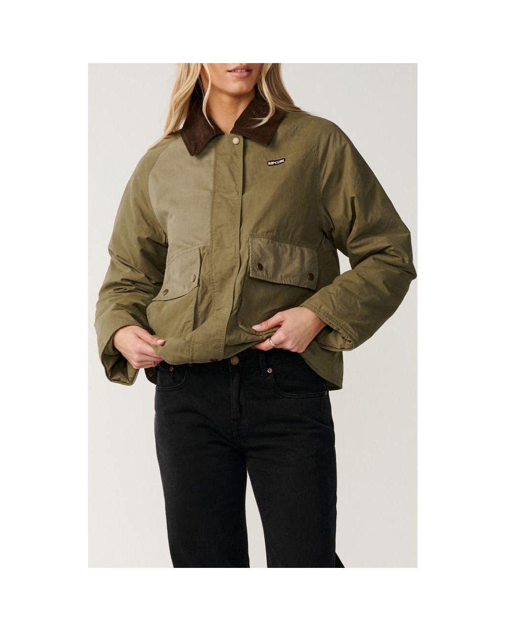 Rip Curl Green Bossa Nova Waxed Jacket