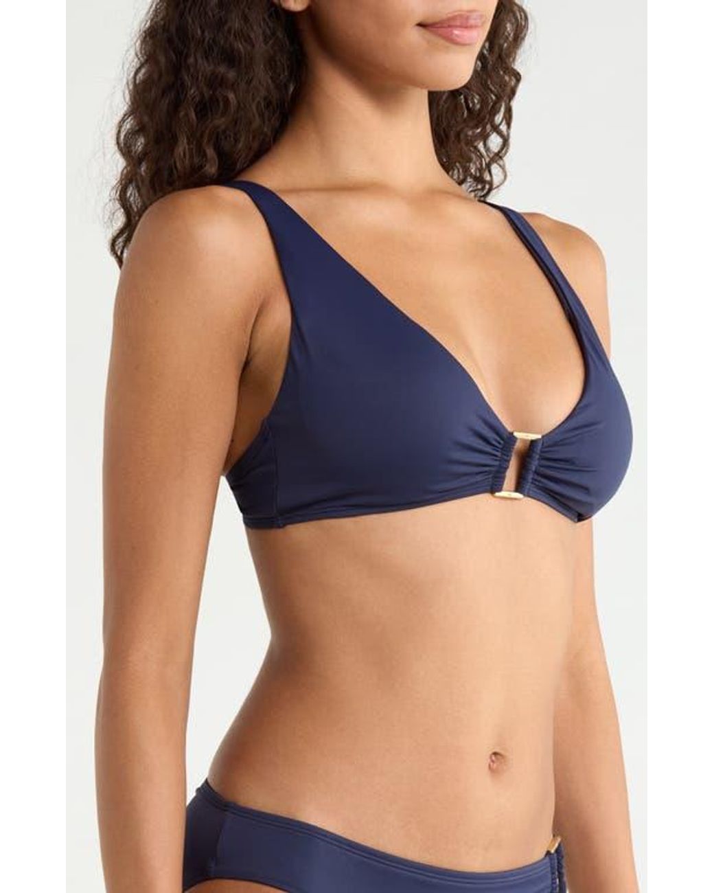 Ralph Lauren Blue Ring Bikini Top