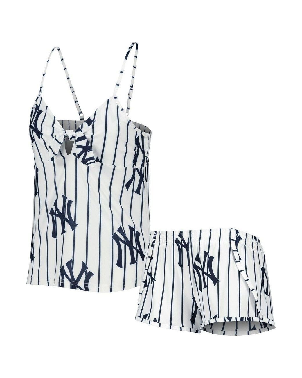 Women's Concepts Sport White/Navy New York Yankees Flagship Long