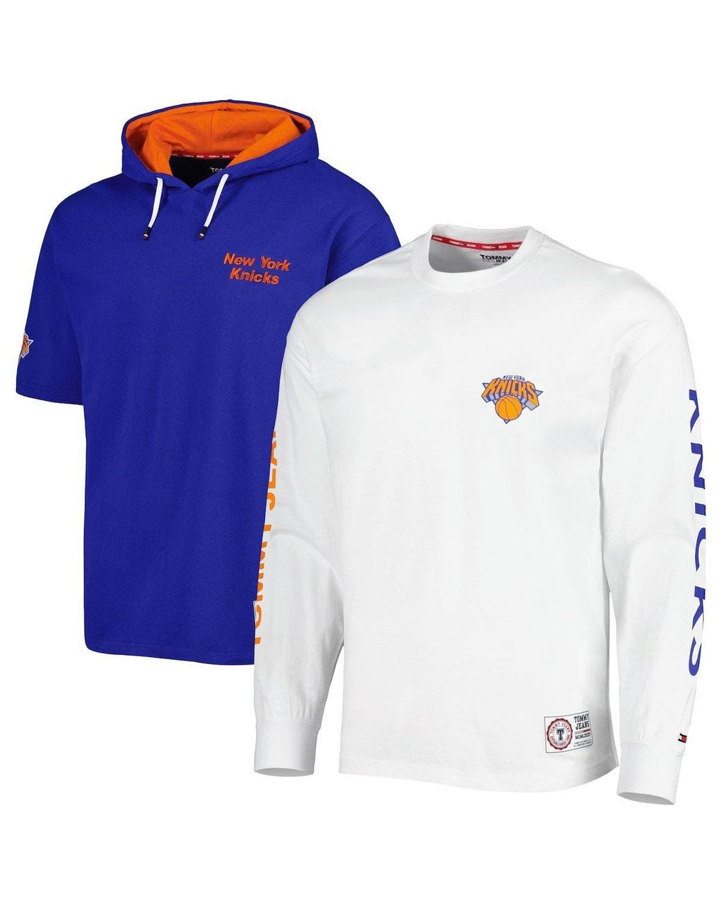 Tommy Hilfiger /white New York Knicks Matthew 2in1 Tshirt & Hoodie Combo Set At Nordstrom in