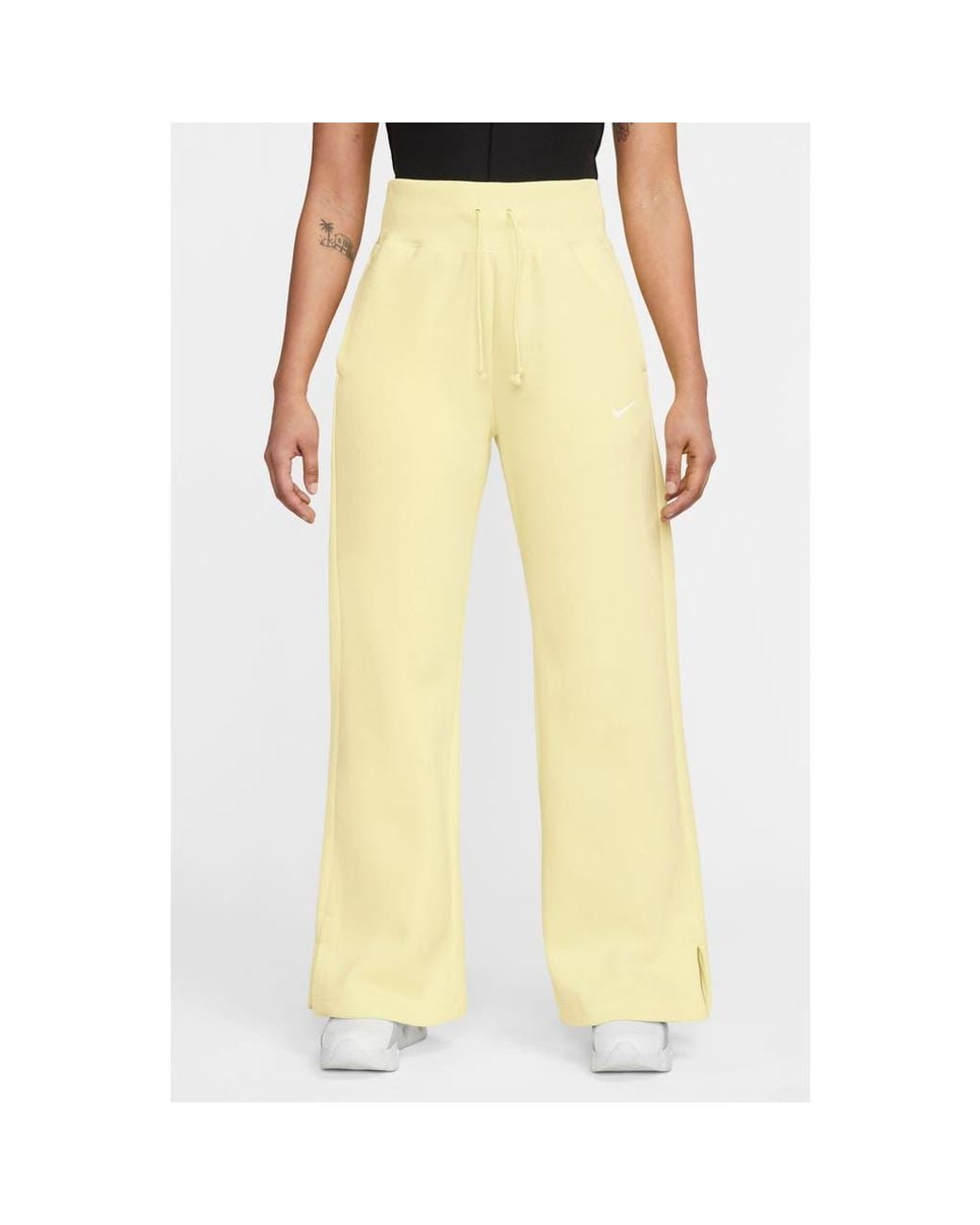 nike sweatpants yellow