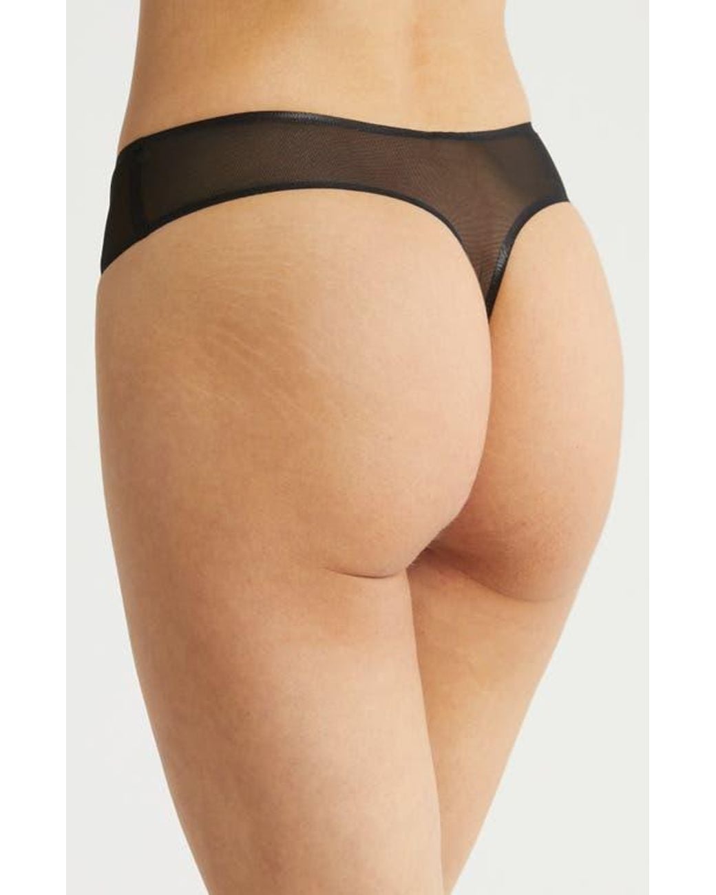 Commando Black Chic Mesh Thong