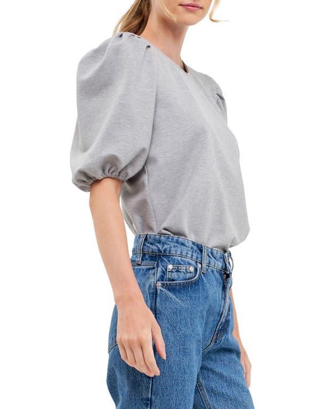 English Factory Puff Sleeve Top