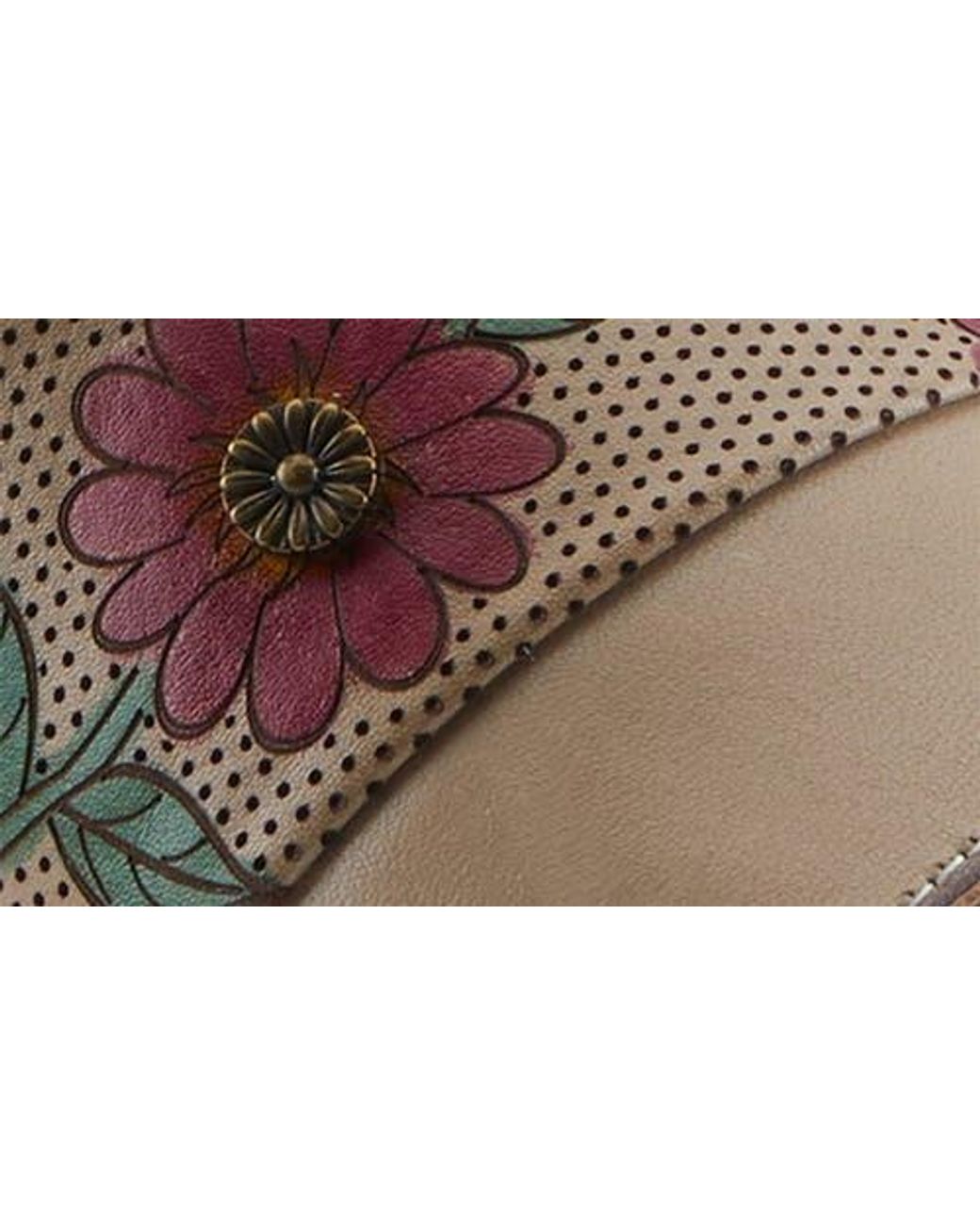 Spring Step Brown Halena Platform Sandal