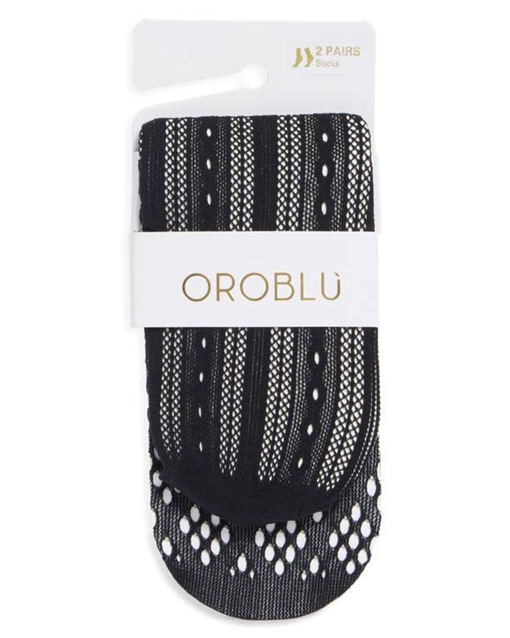 Oroblu Black 2-Pack Twins Mesh Socks