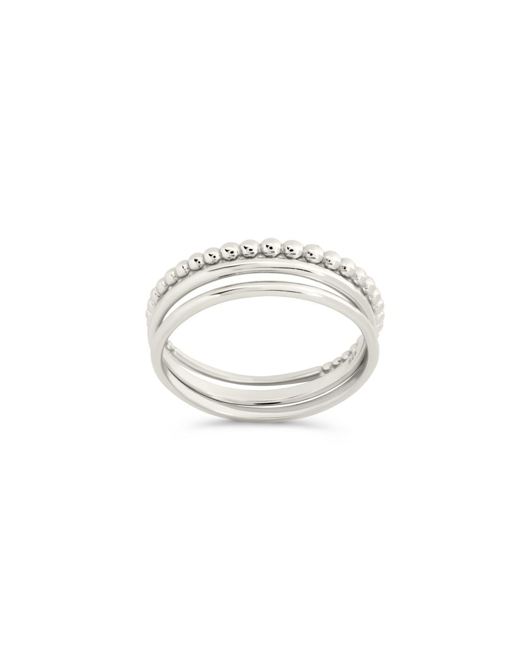 Sterling Forever Metallic Adele Stacking Ring