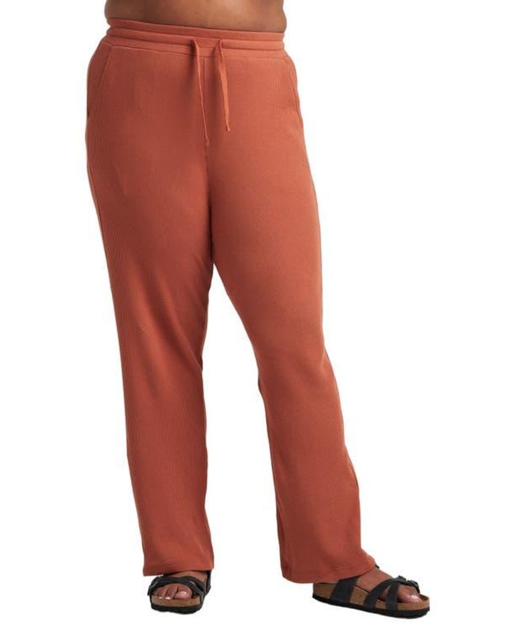 Losano Red Organic Cotton Drawstring Pant
