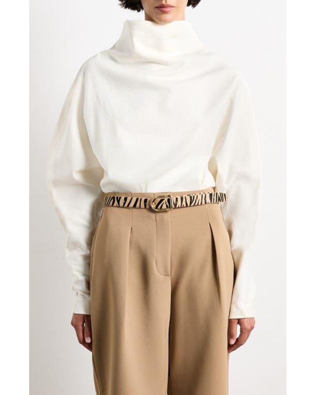 DEHANCHE Multicolor Mija Zebra Calfhair Belt