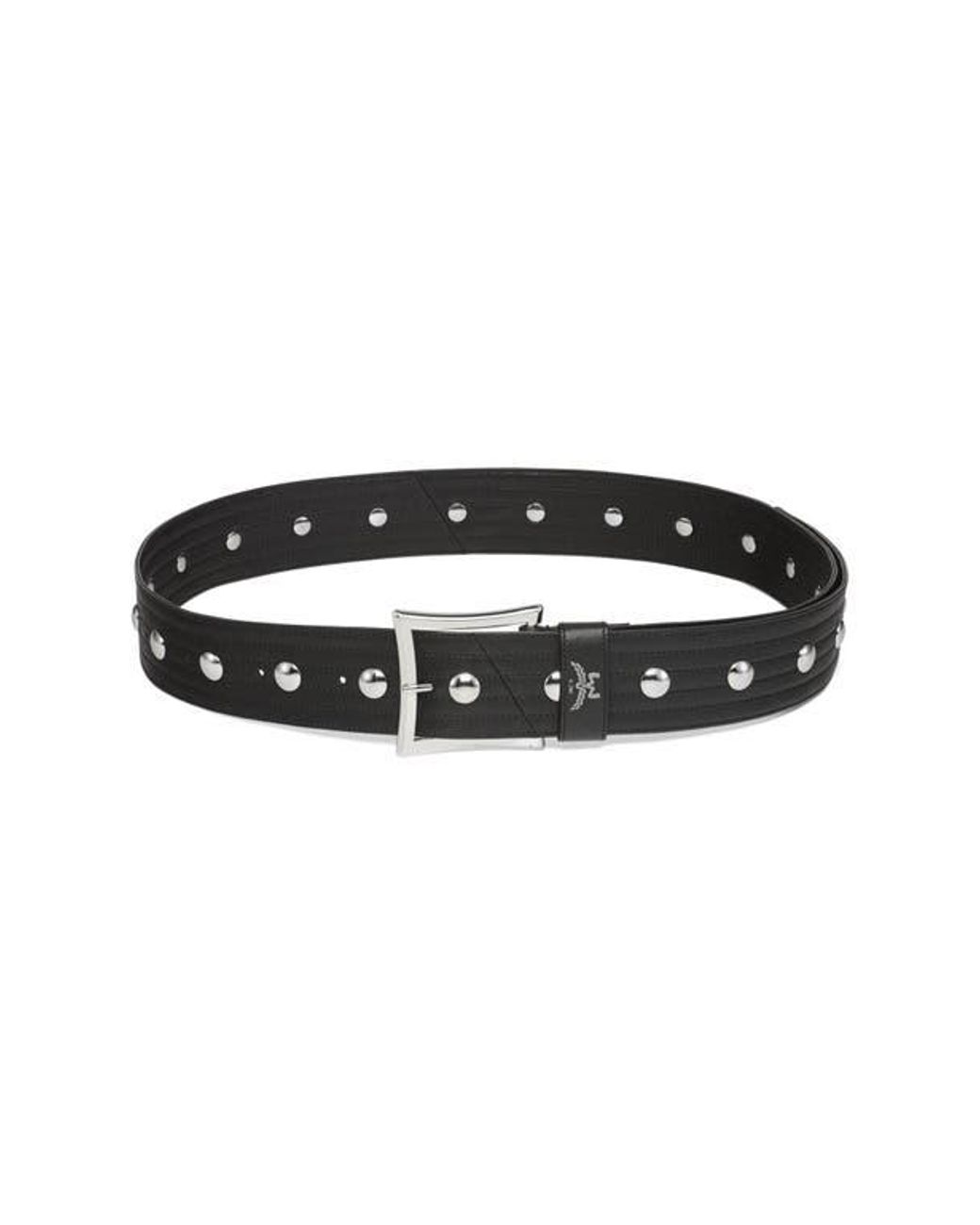 MCM White Aren 2 Belt for men