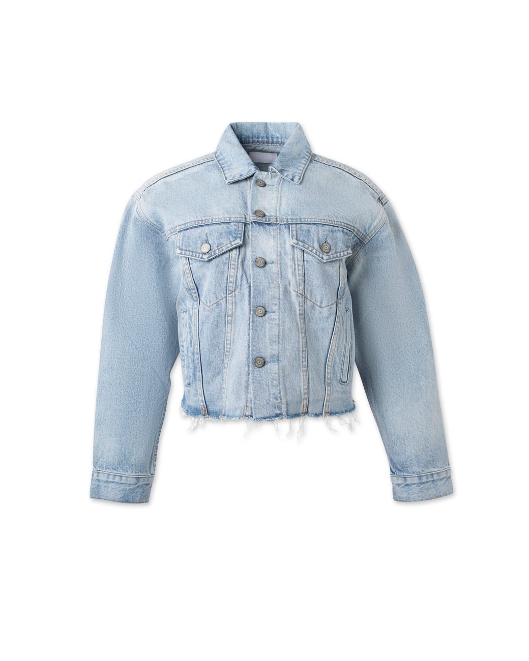 Boyish Blue The Harvey Oversized Cutoff Denim Jacket