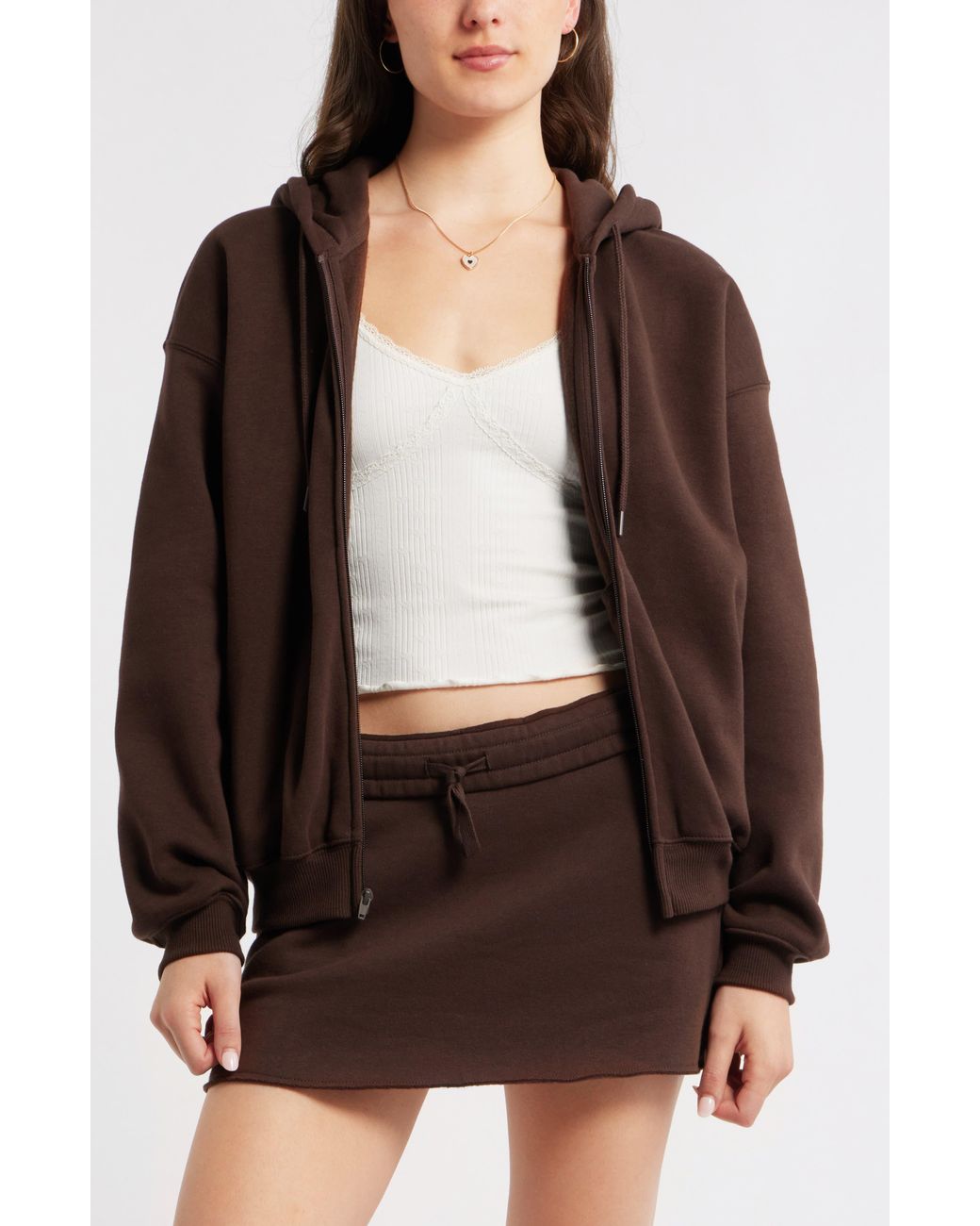 BP. Black Bubble Zip Hoodie