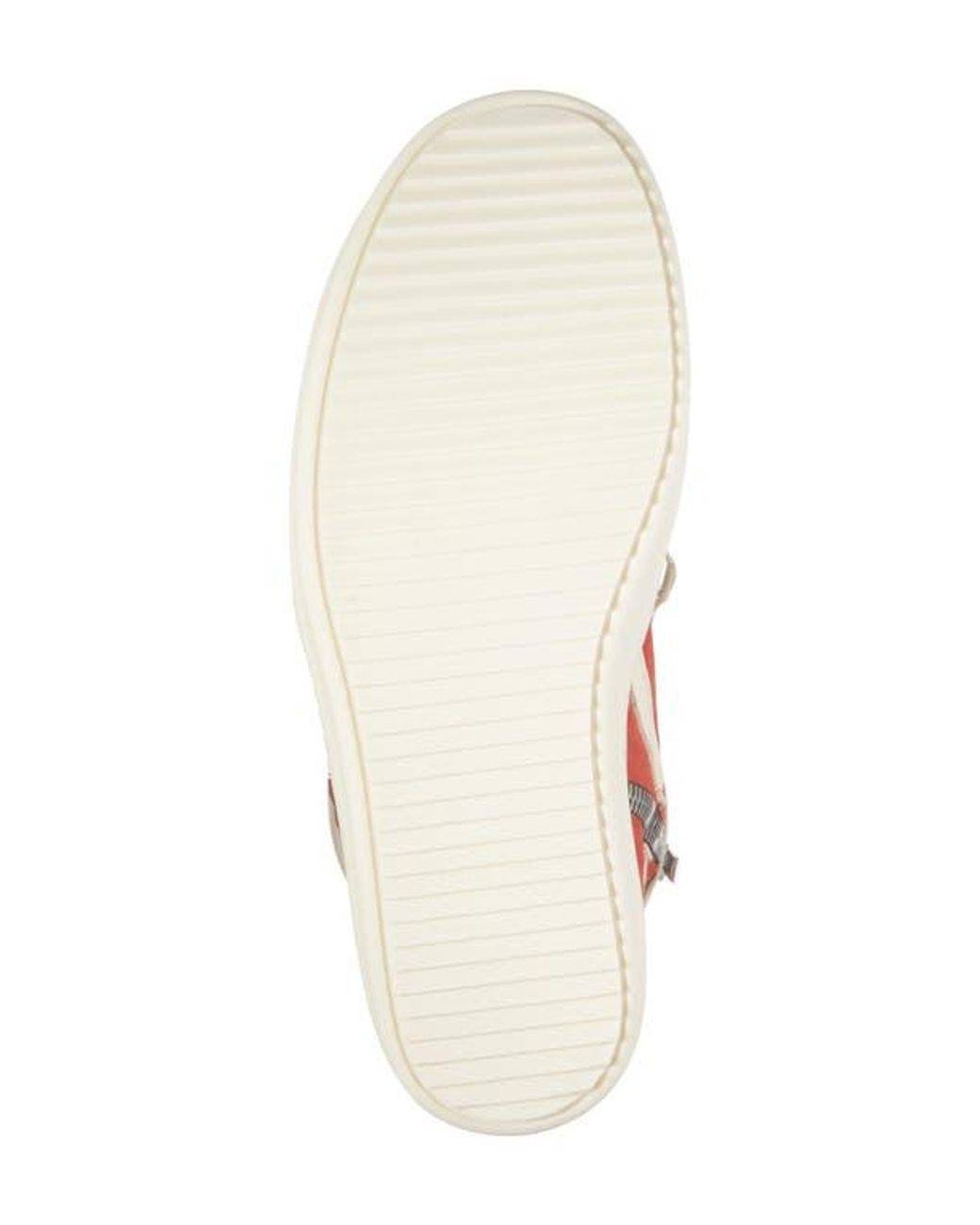 Rick Owens Red Geobasket High Top Sneaker for men