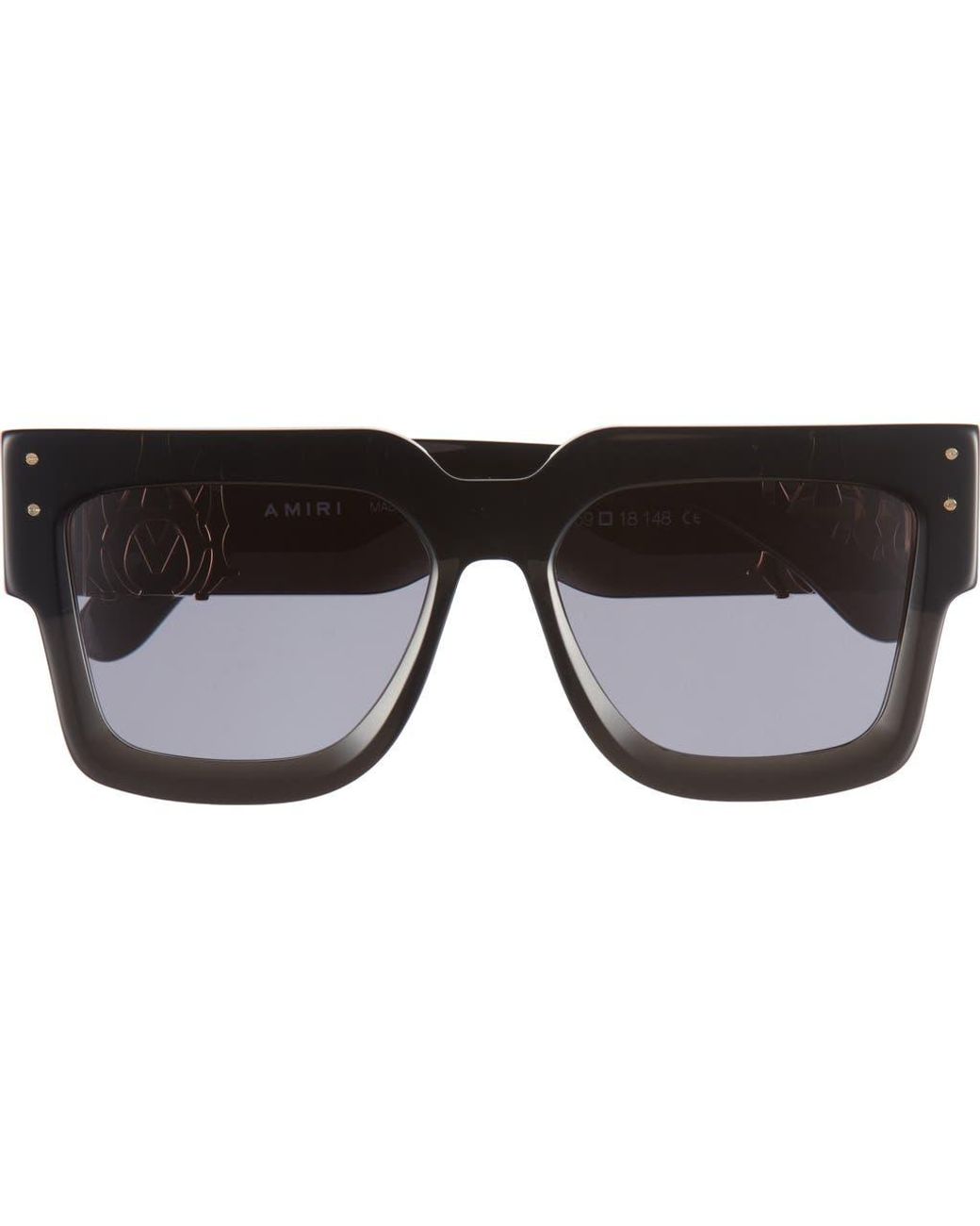 Amiri Jumbo Ma Logo Square Sunglasses in Black for Men | Lyst