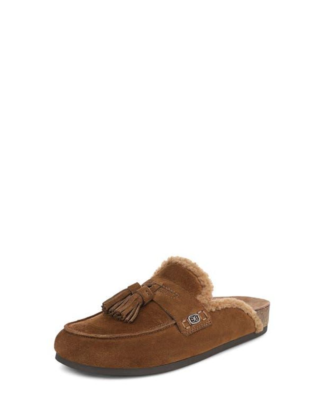 Sam Edelman Brown Astrid Genuine Shearling Lined Mule