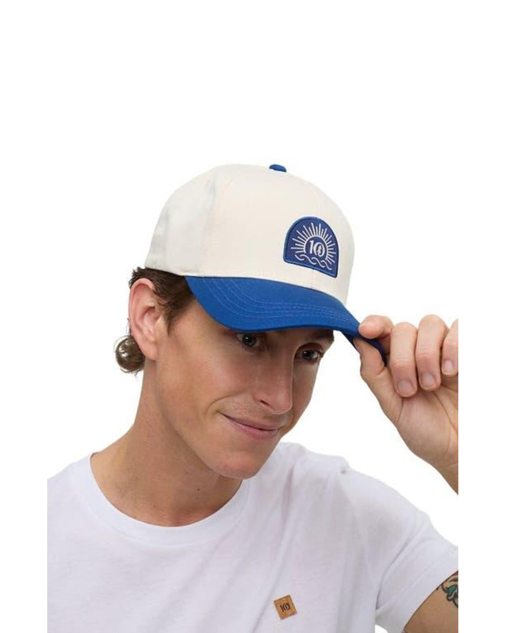 Tentree Blue Sunrise Logo Elevation Hat