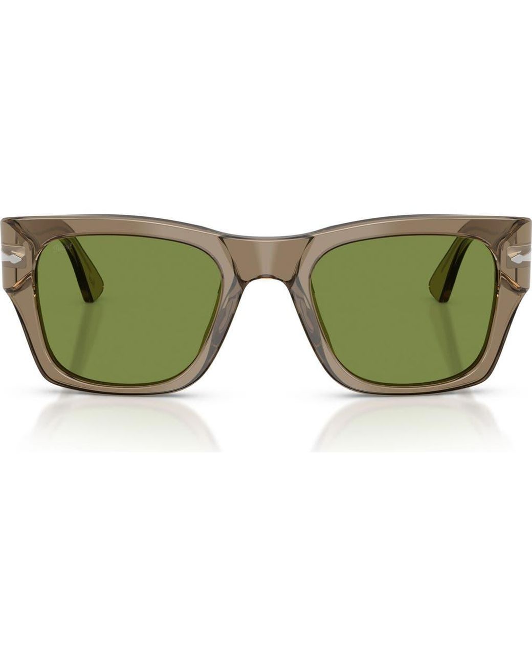 Persol Green 54Mm Square Sunglasses