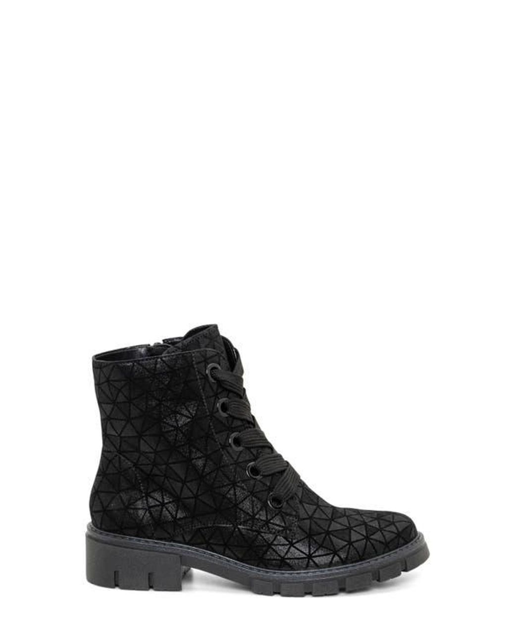 Ara Black Debbie Lace-Up Boot