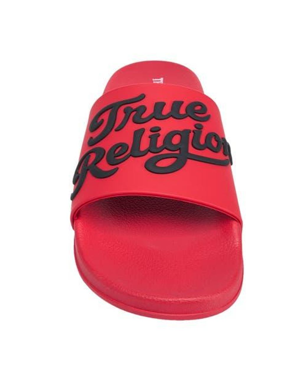 True Scripts Logo TRUE RELIGION Drake Script Logo Pool Slide in Red for Men | Lyst