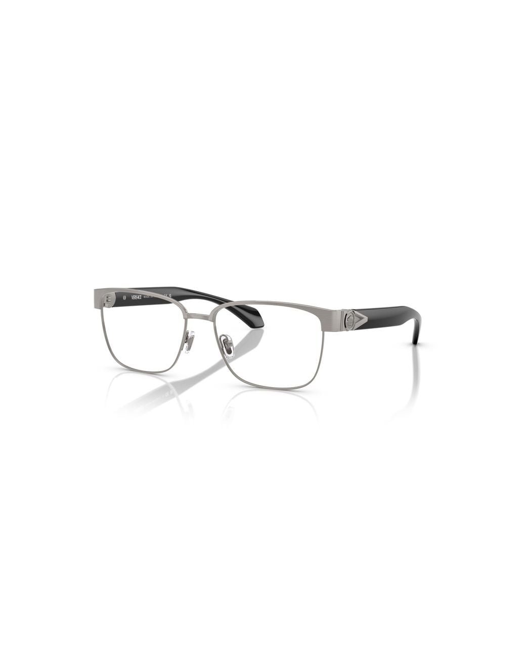 Versace Metallic 57Mm Square Optical Glasses for men