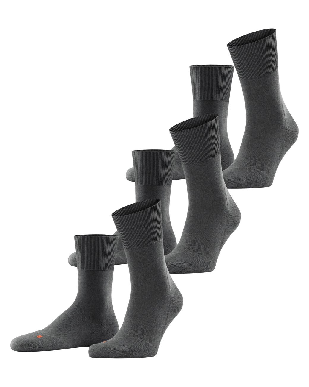 Falke Gray Run Cotton Socks 3-Pack