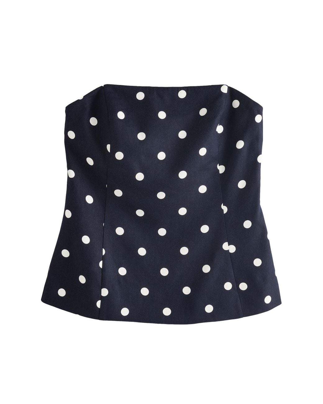 Next Blue Textured Spot Strapless Top