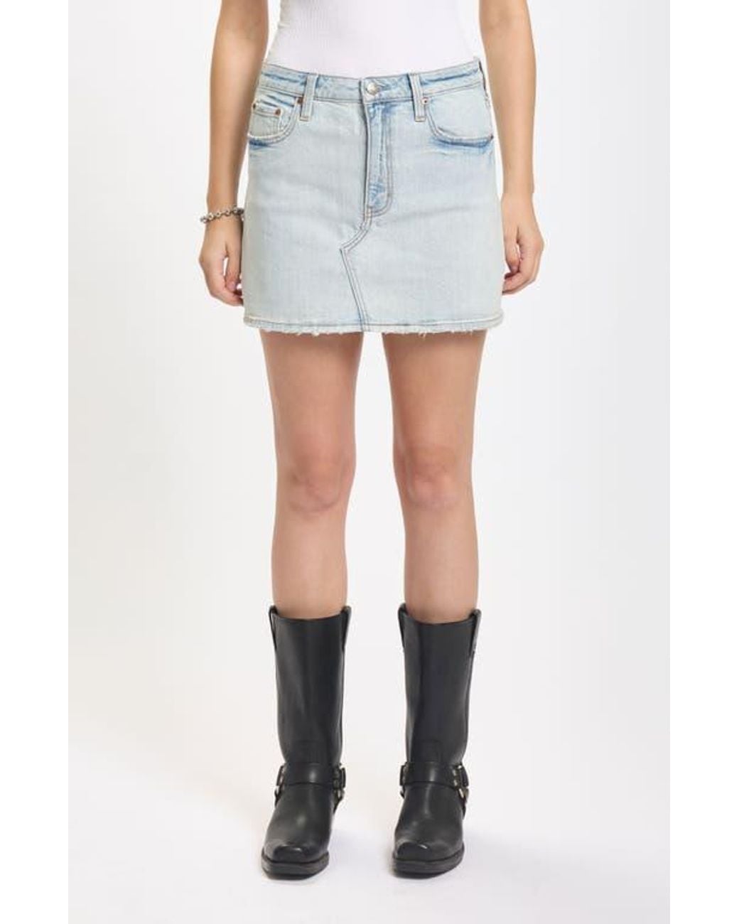 DAZE Blue Malibu Denim Miniskirt