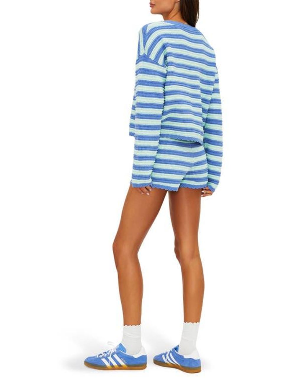 Beach Riot Balboa Stripe Shorts in Blue | Lyst
