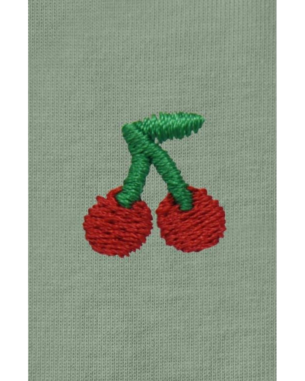 Alix Green Lil Cherry Jersey Tee
