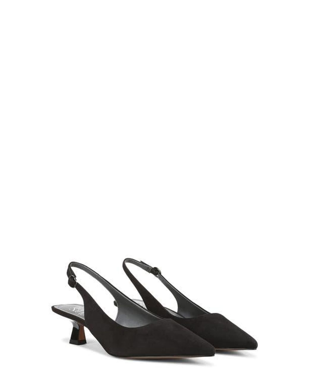 Franco Sarto Black Jaden Pointed Toe Slingback Pump