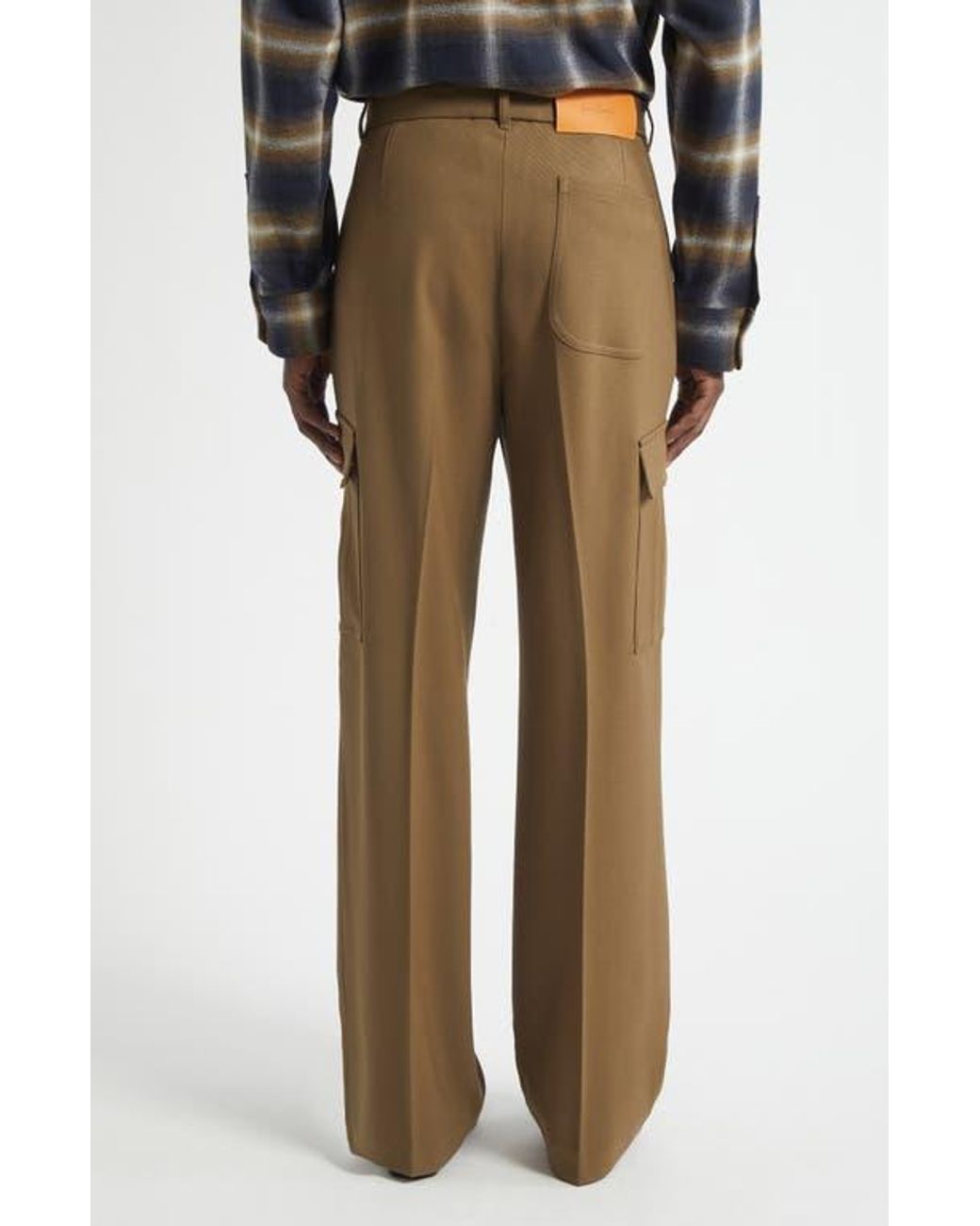 Second Layer Green Baja Wool Cargo Pants for men