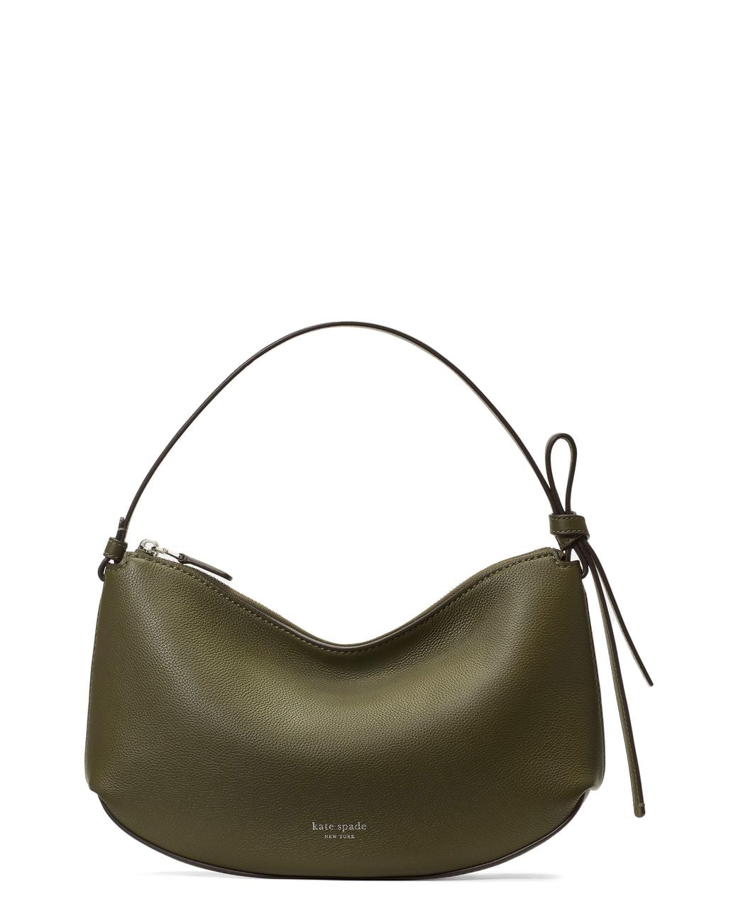 Kate Spade Green Loop Pebble Leather Shoulder Bag