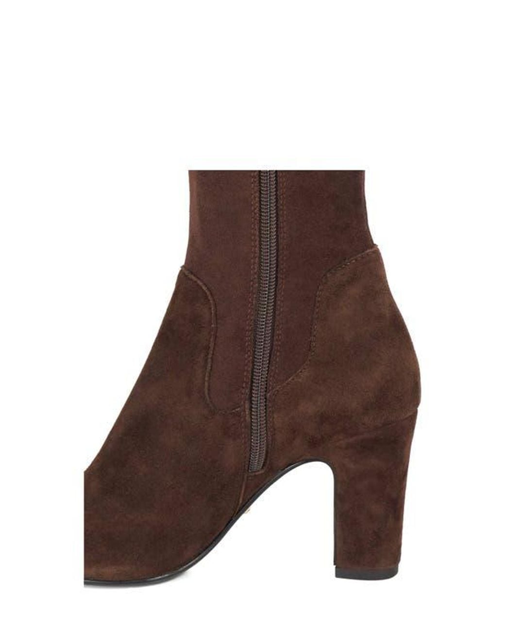 Dune Brown Simple Knee High Boot