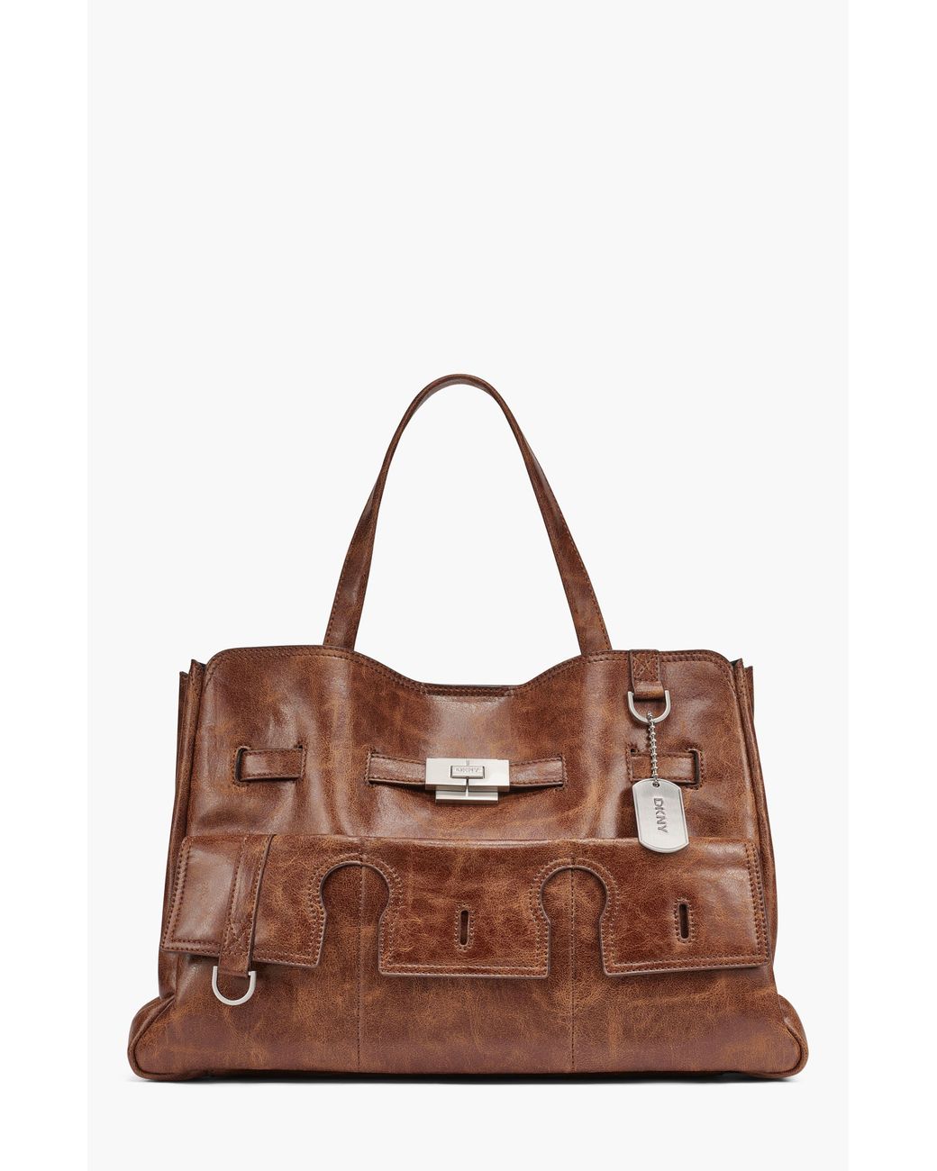 DKNY Brown Bryar Large Satchel