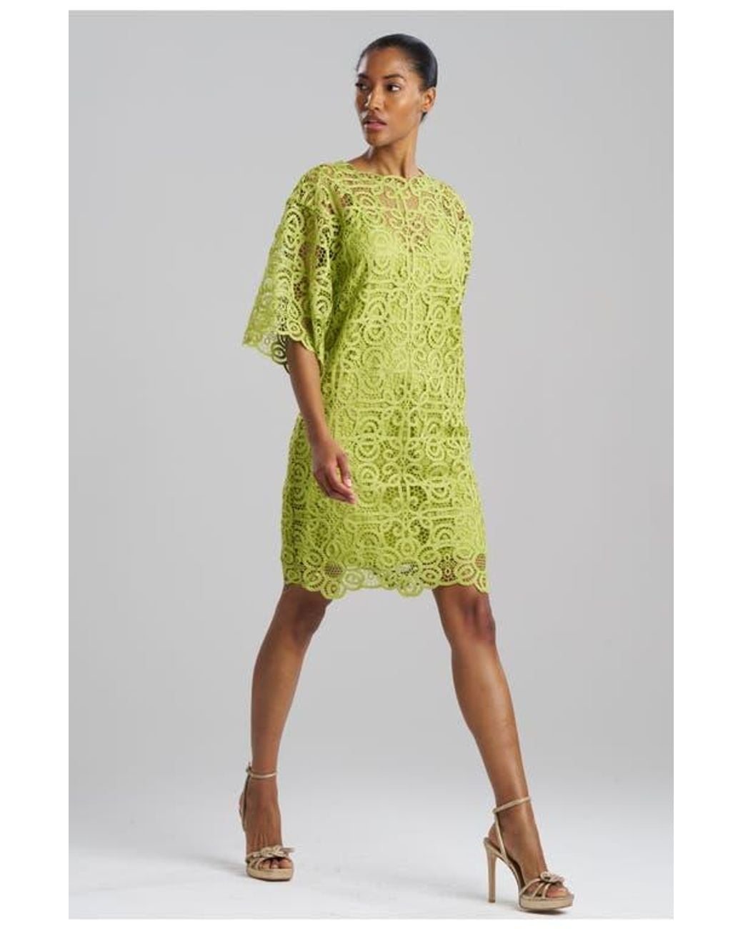 natori shirt dress Misty Floral Cotton T-Shirt Dress