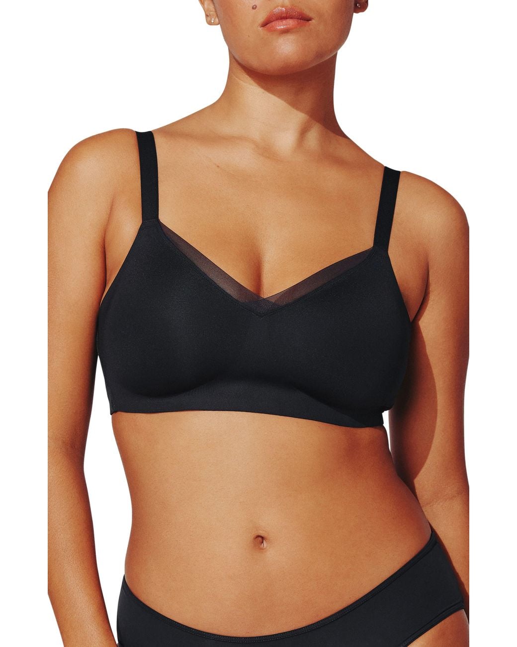 Thirdlove Black 24/7 Classic Wireless Crossover Minimizer Bra