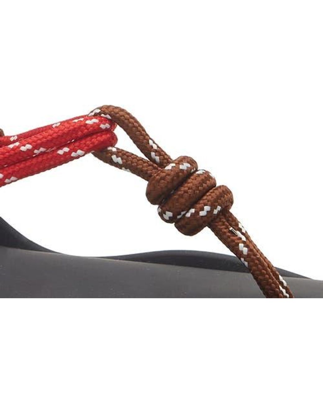 Slide Shoe Rope FLOWZE Lace-Up Ropes Water Repellent Thong Slide Sandal in White | Lyst