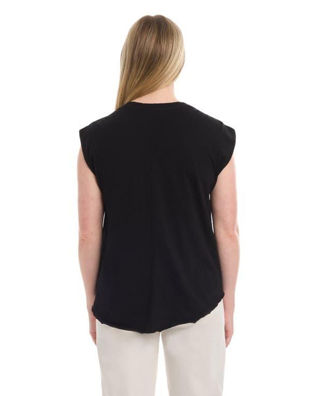 Wilt Blue Ruched Shoulder Tee
