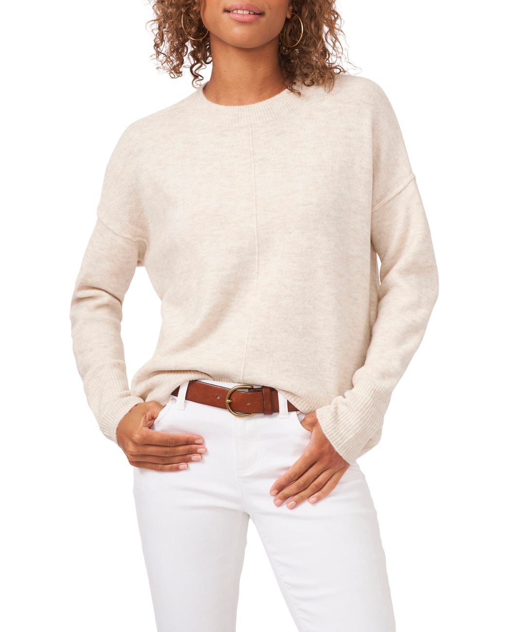Vince Camuto Center Seam Crewneck 