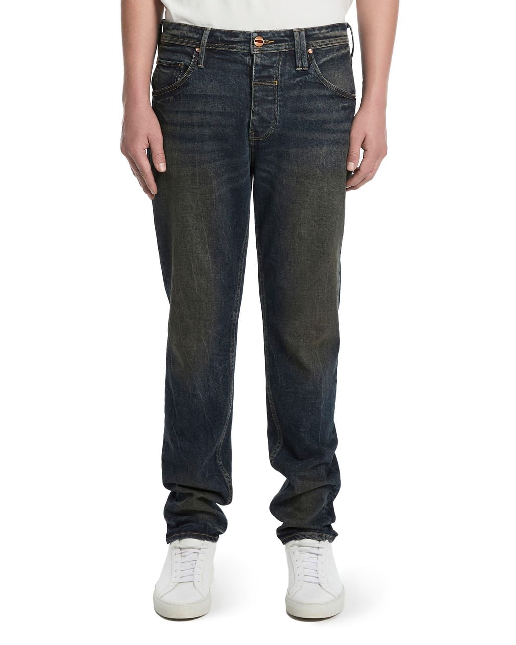 Vayder Gray Tapered Jeans for men