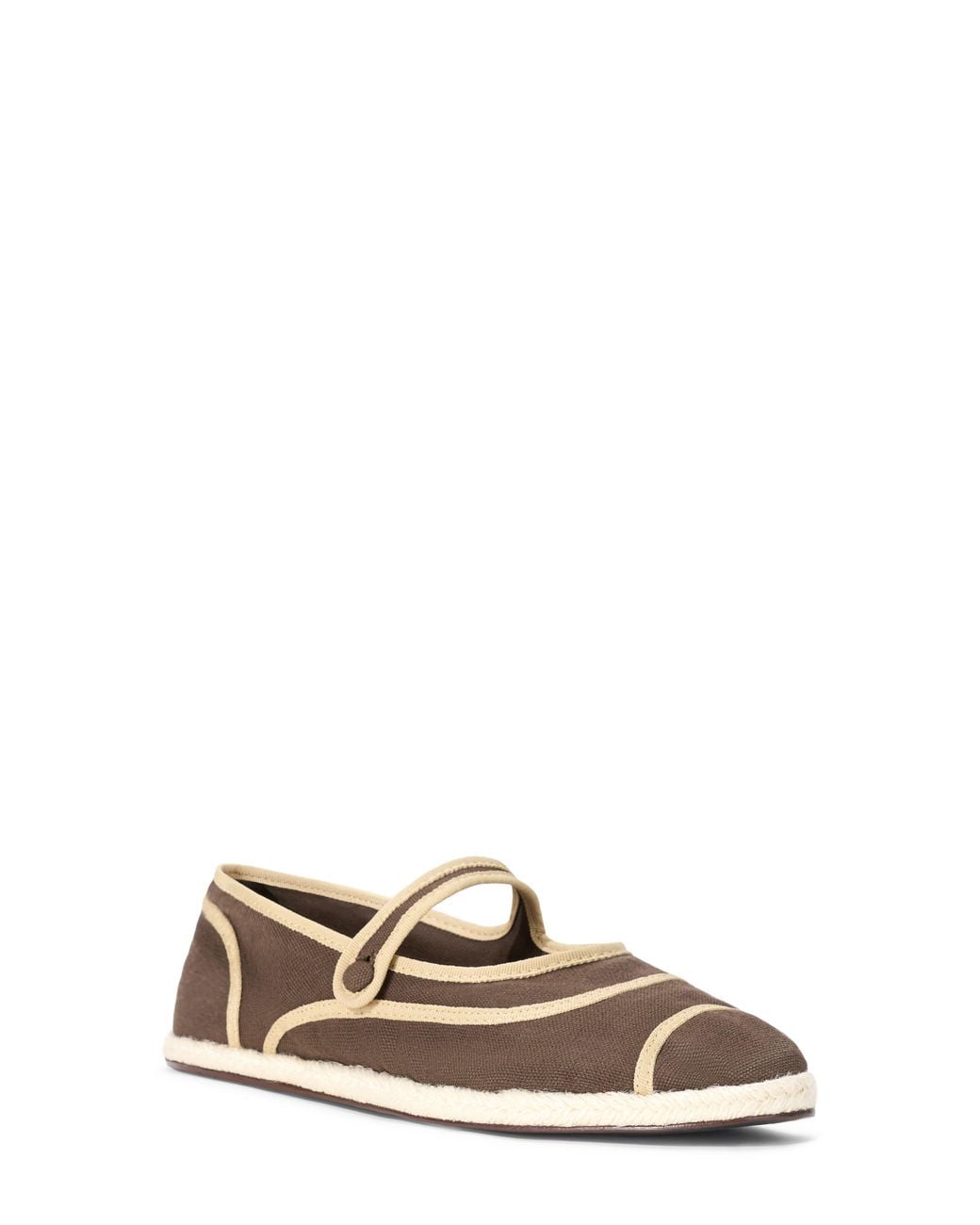Staud Brown Nora Espadrille Flat