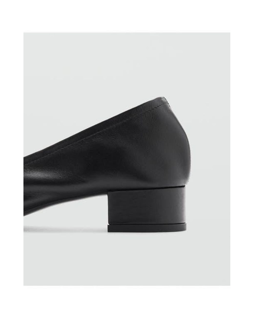 Mango Black Buckle Pump