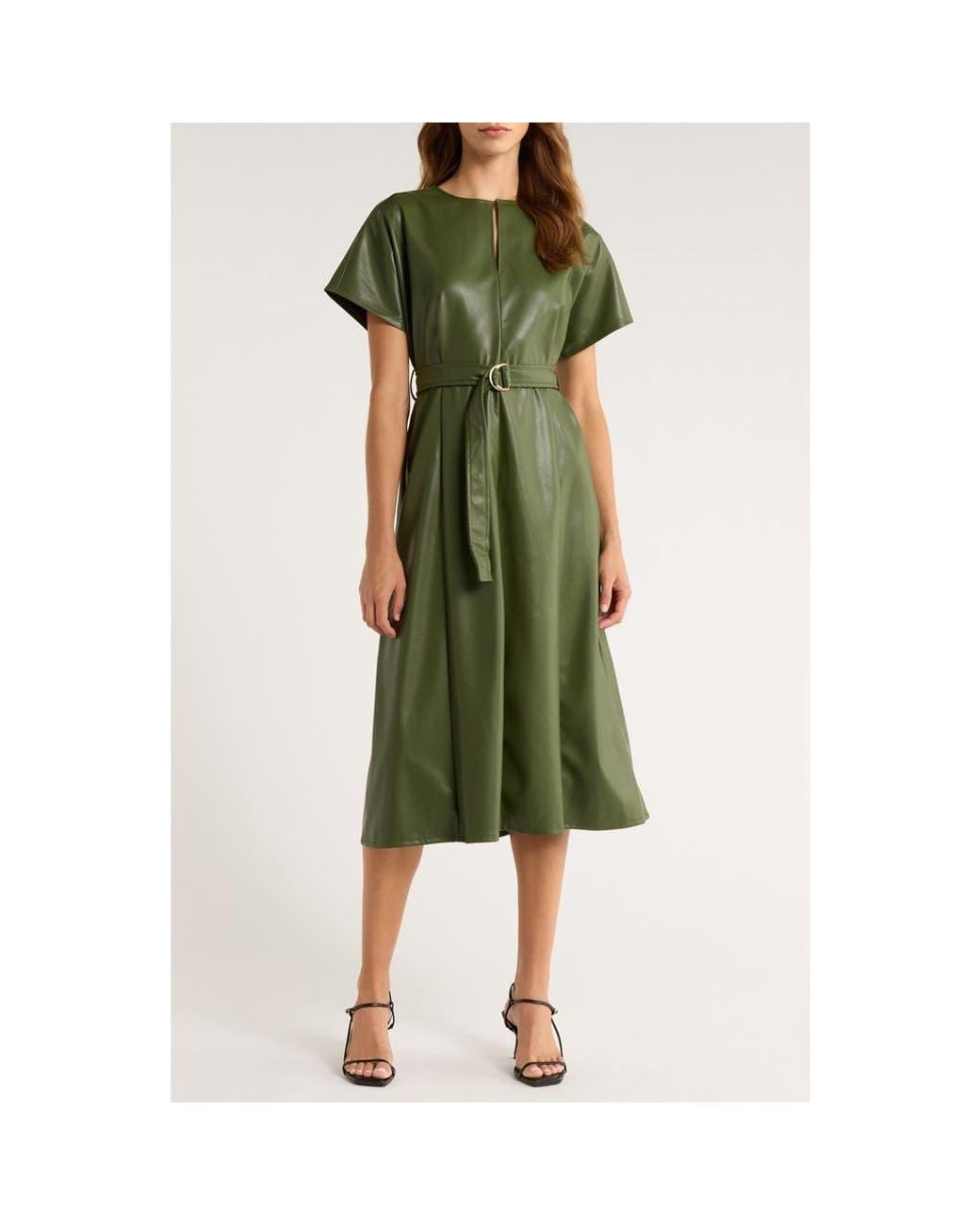 caftan midi dress Fia Caftan with Tailored Silhouette & Cuff Detail