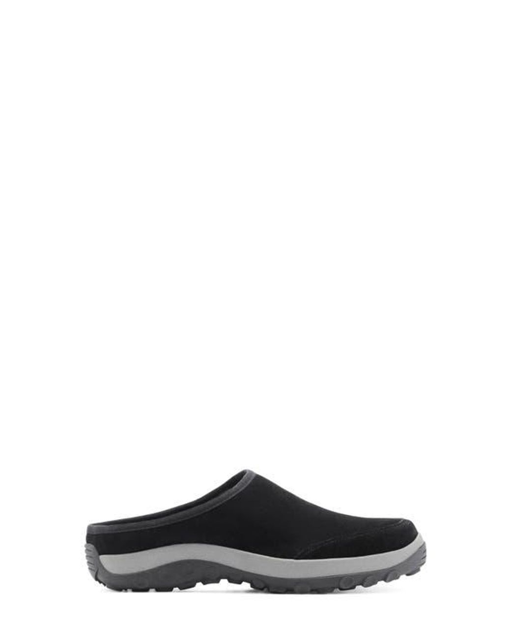 Mango Black Leather Clog