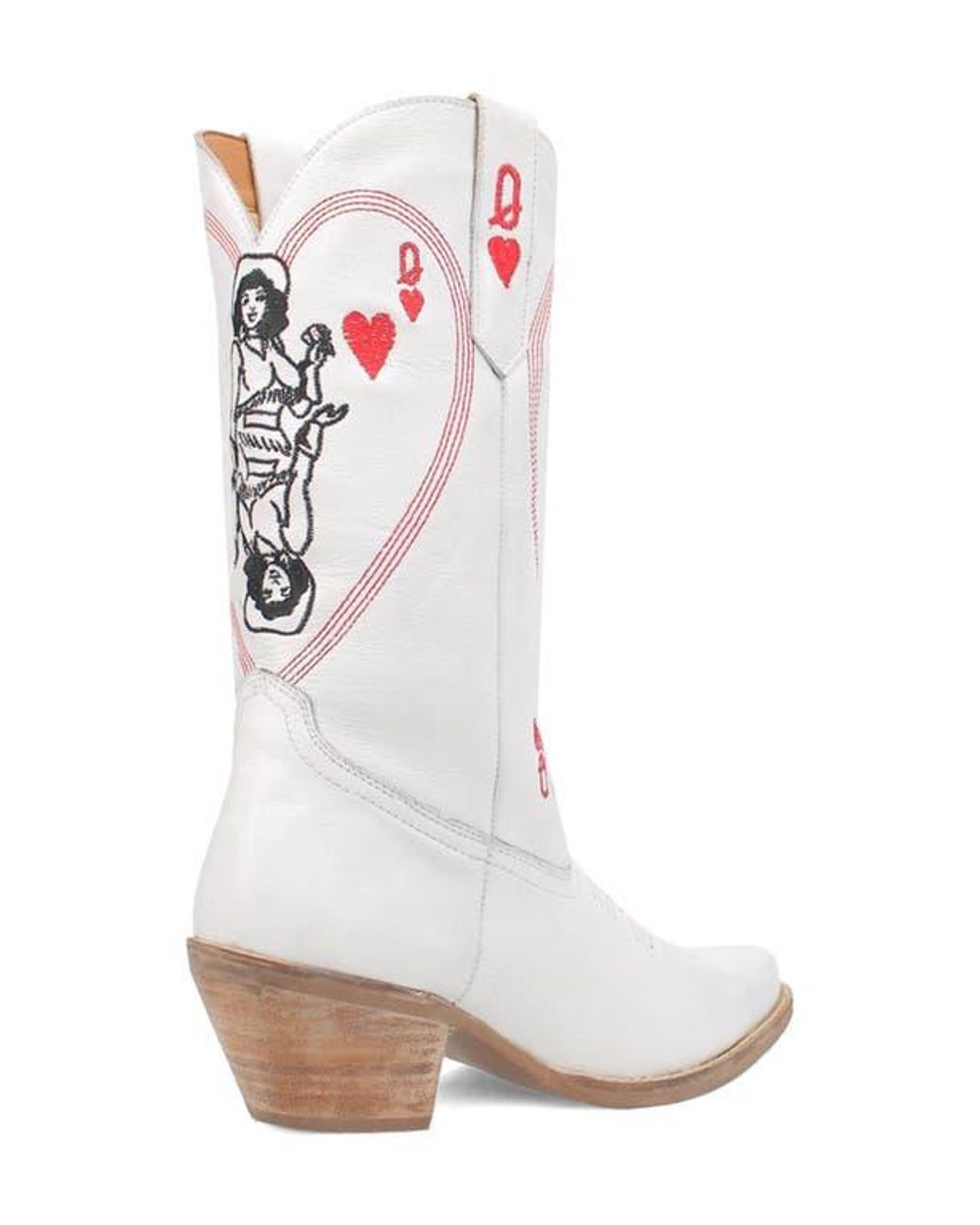 Dingo White Queen A Hearts Western Boot