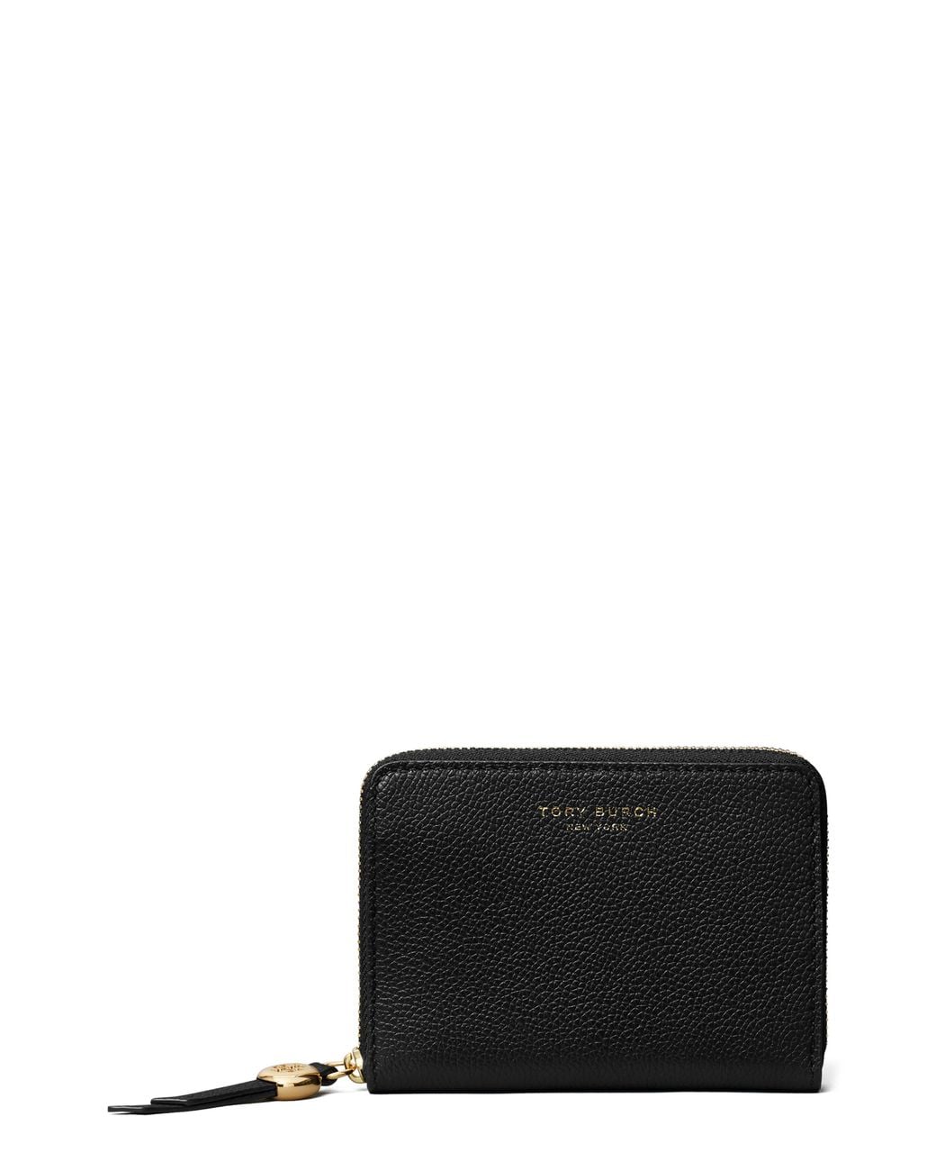 Tory Burch Black Medium Zip Around Wallet