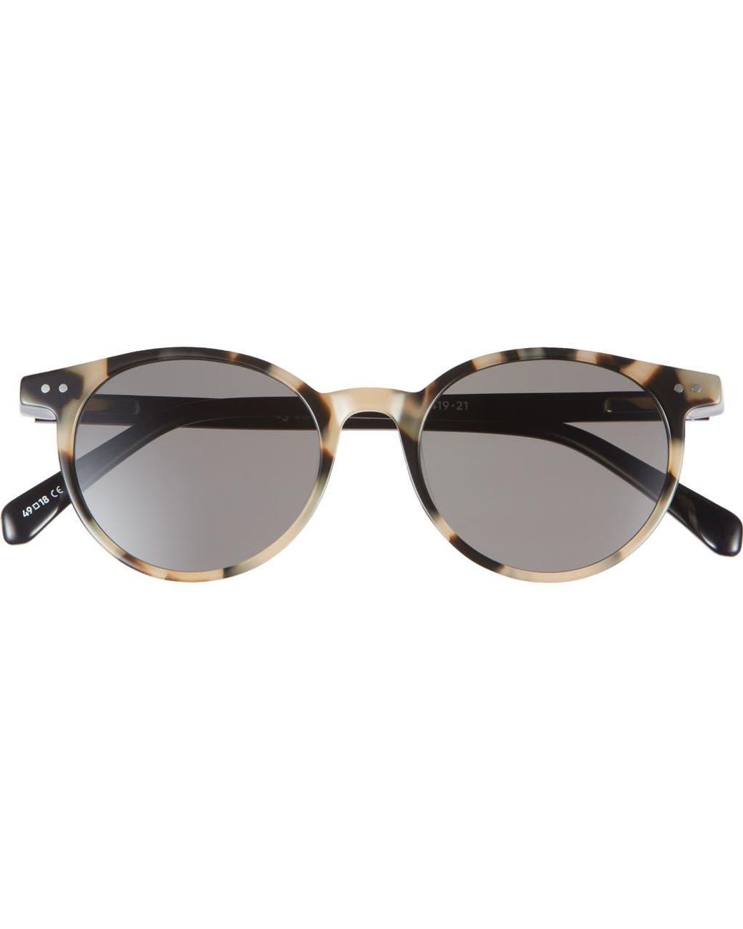 Eyebobs Brown Case Closed 48Mm Polarized Round Sunglasses