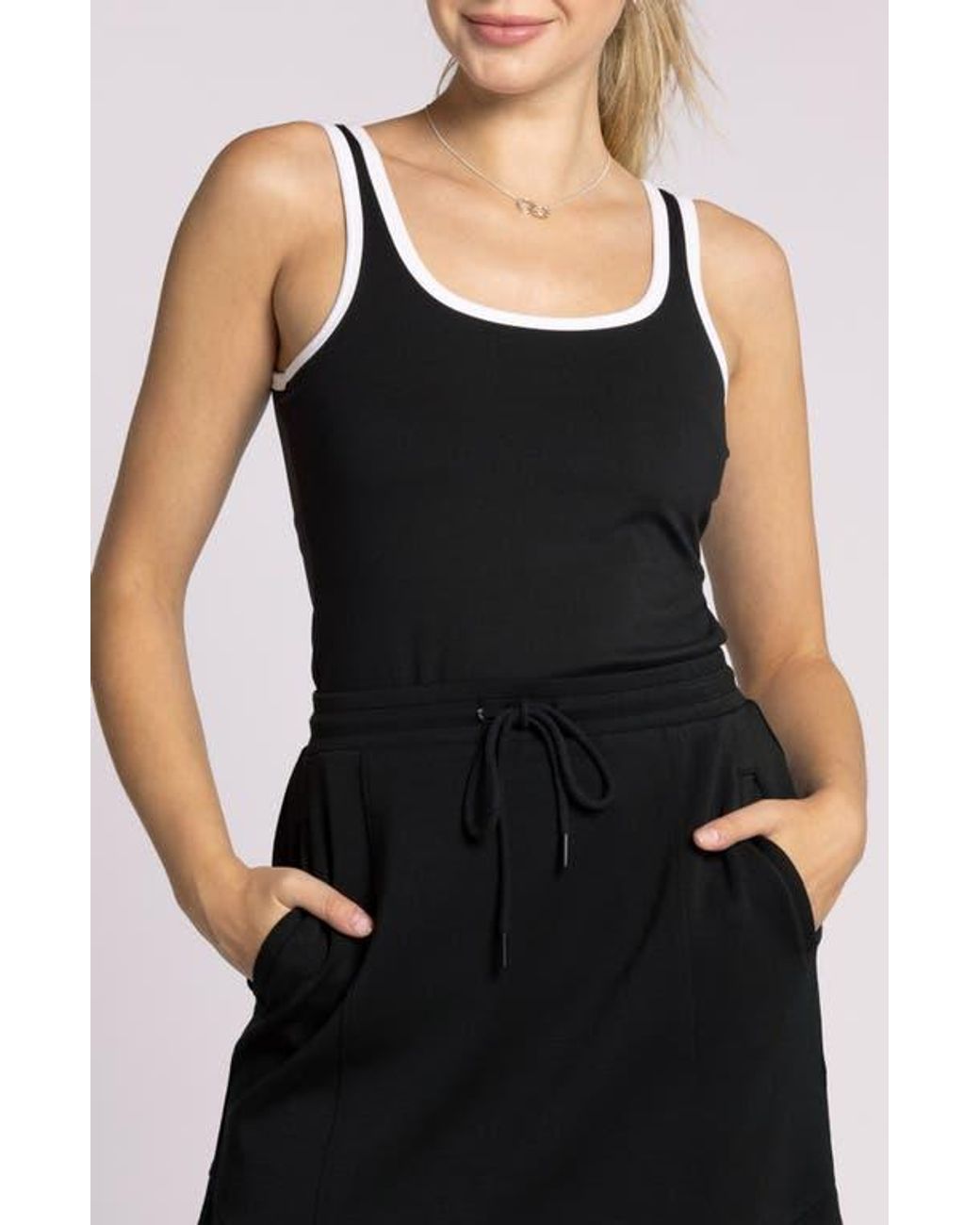 Thread & Supply Black Bec Rib Tank Top