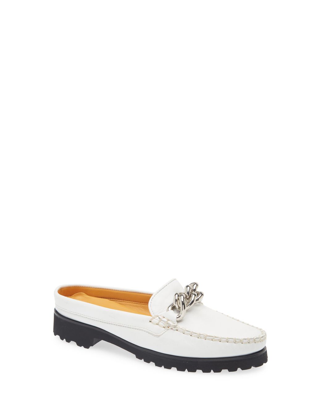 Robert Zur White Canale Bit Loafer Mule